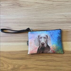 Dog Print Wristlet Pouch - Multicolor